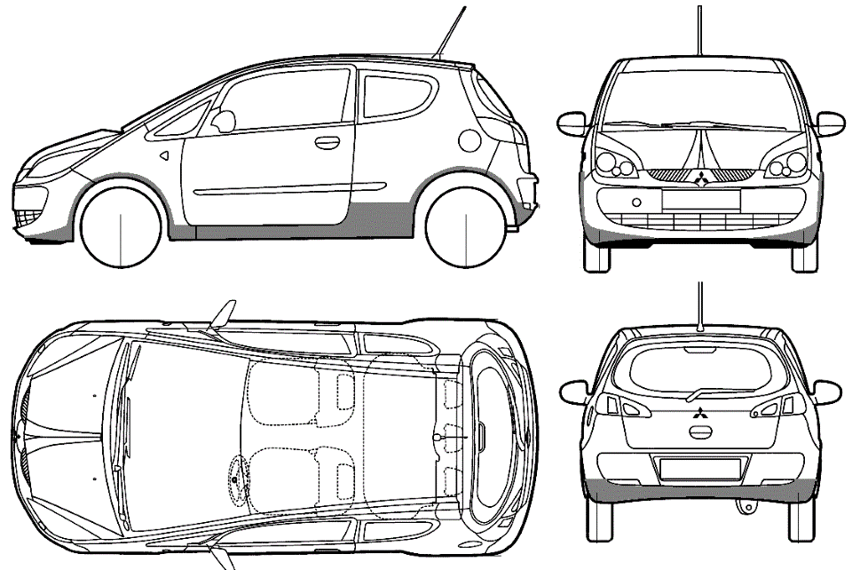 Схема митсубиси кольт. Mitsubishi Colt 1.3 габариты. Мицубиси Кольт габариты. Mitsubishi Colt чертеж. Митсубиси Кольт ширина кузова.