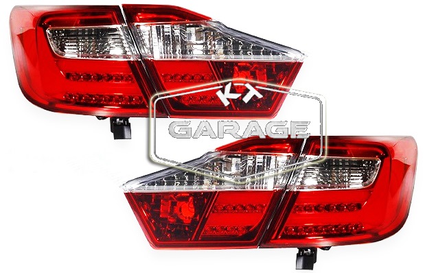 Задние светодиодные фары для Toyota Camry V50 BMW Style Red Smoke — kt ...