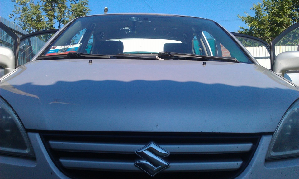 Обтяжка авто пленкой под карбон. — Suzuki Liana, 1,6 л., 2006 года ...