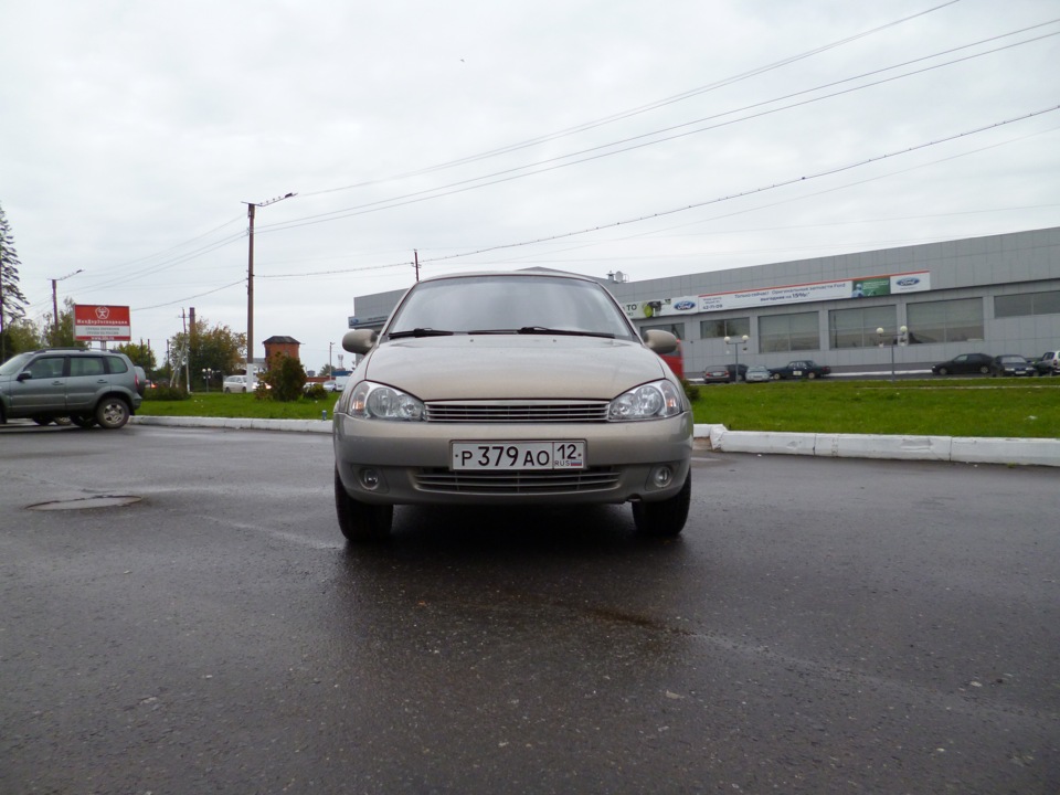 Решетка радиатора без значка — Lada Калина Хэтчбек (1G), 1,5 л, 2006 ...