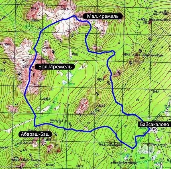 Карта национального парка башкирия