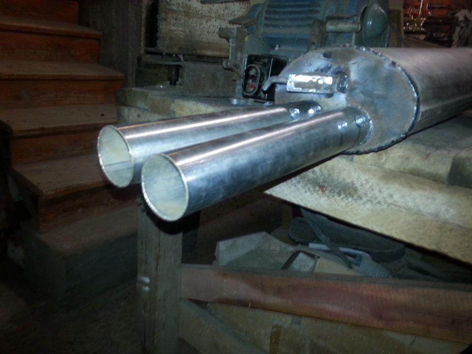 Переделка стандартного глушителя — Lada Приора хэтчбек, 1,6 л, 2009 ...