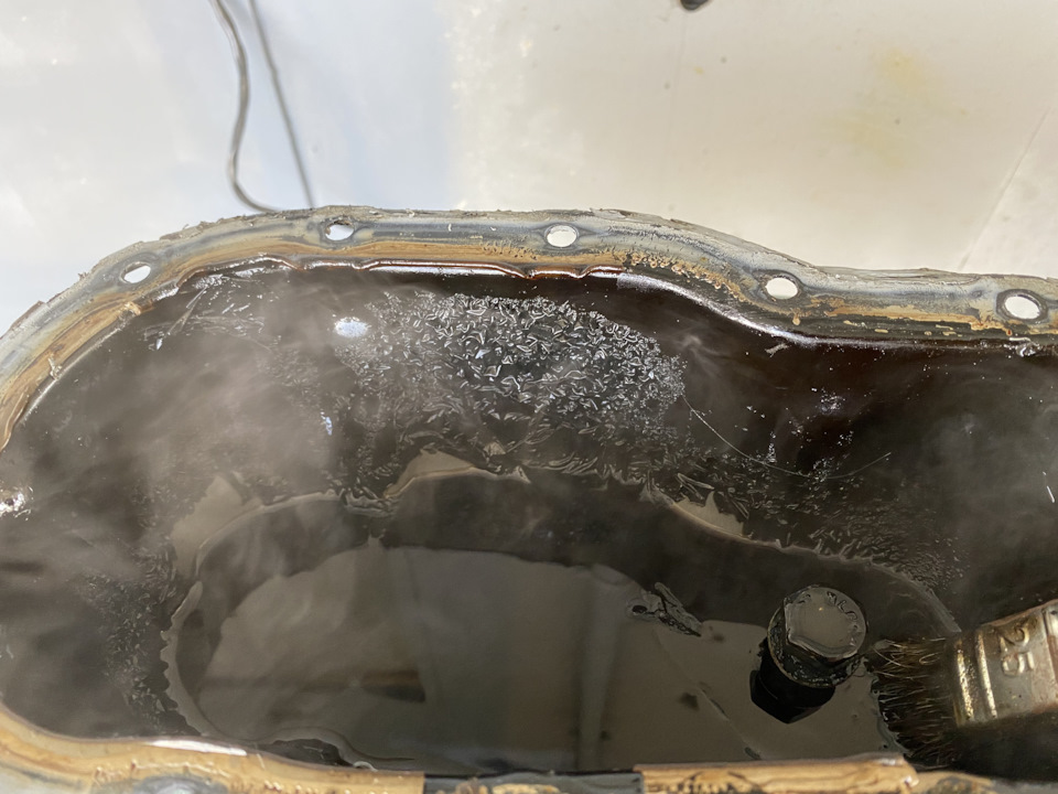 Промывка Димексидом 1GR-FE — Очистка масляного поддона от краски — DRIVE2