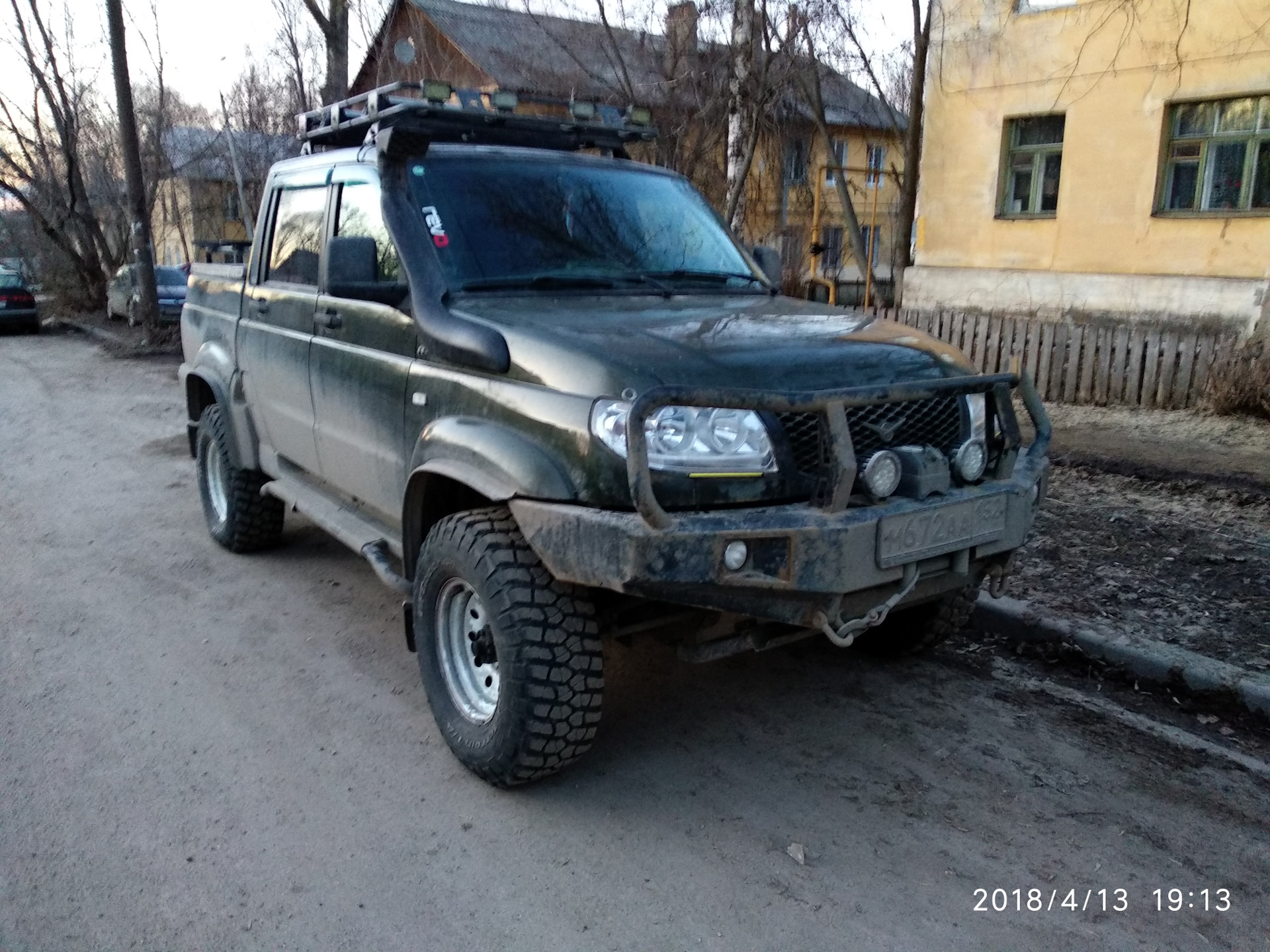 Наконец то можно в грязь) переобулся на колеса вместо роликов) — УАЗ ...