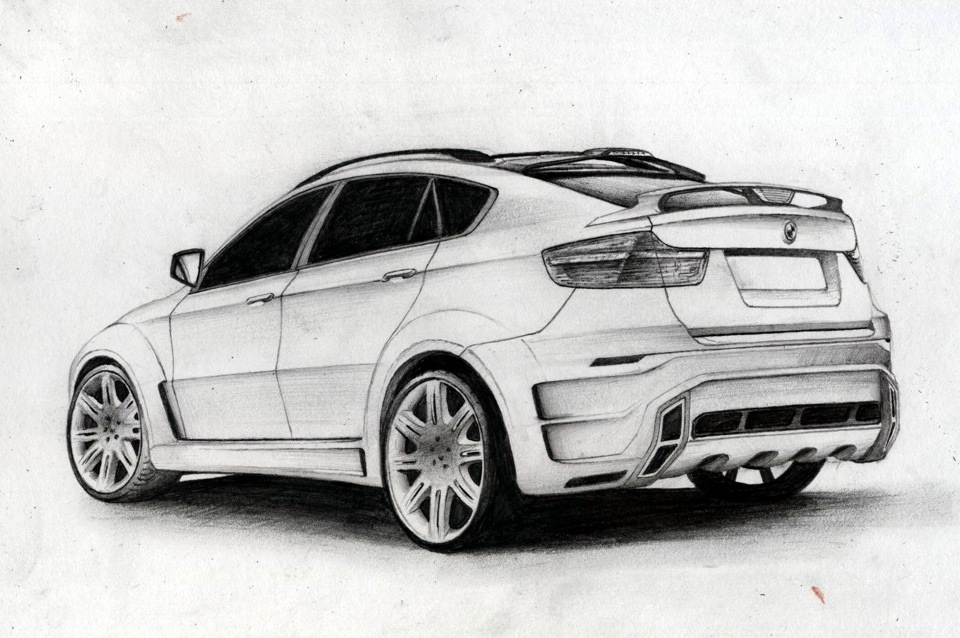 Как нарисовать bmw x6