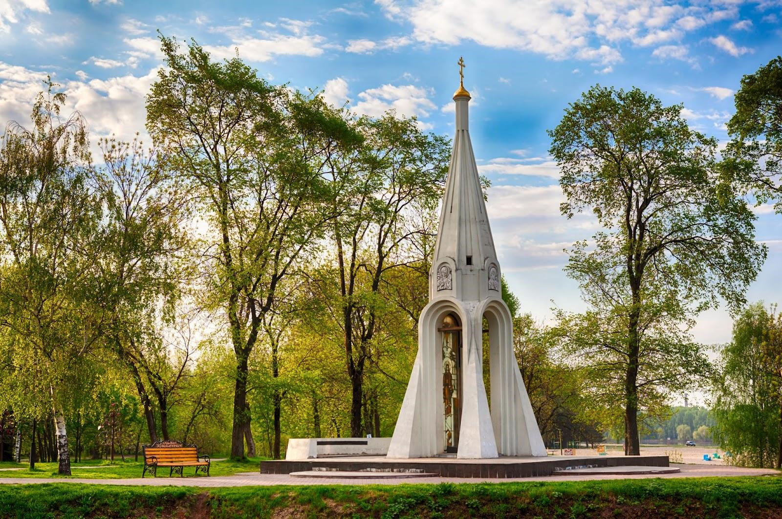 Часовня казанской богоматери рисунок