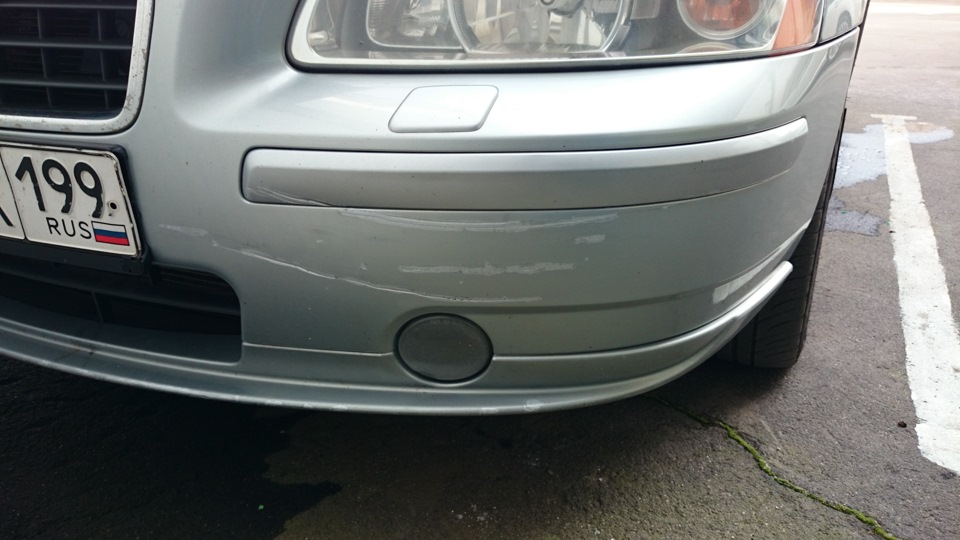 Бампер под покраску — Volvo S60 (1G), 2,4 л, 2007 года | ДТП | DRIVE2