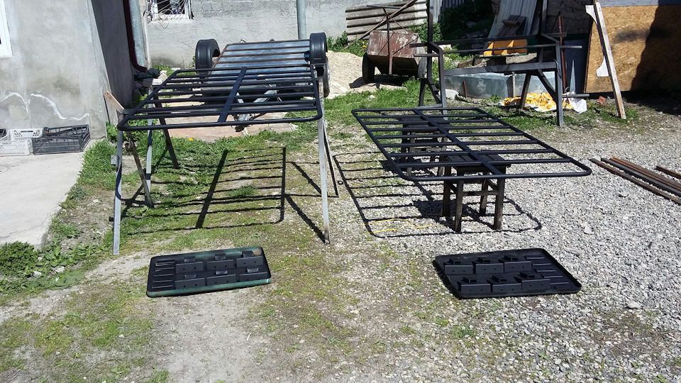 Площадка для установки между рейлингами. — УАЗ Patriot, 2,7 л., 2016 ...