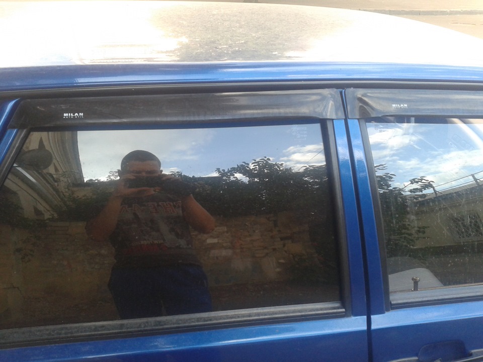 Помогите как снять эти ветровики чтобы скотч не остался? — Lada 2114, 1 ...