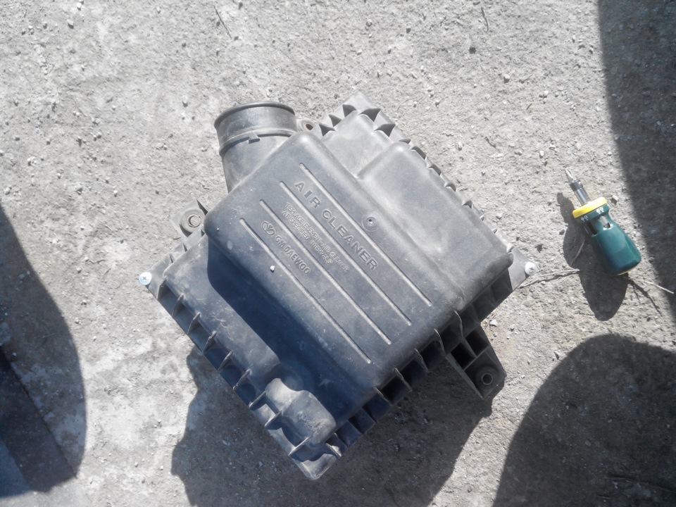 колхозим воздушный фильтр — Daewoo Nexia (N150), 1,6 л, 2010 года ...