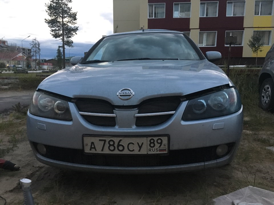 Передние фары не остались без внимания… — Nissan Almera II (N16), 1,5 л ...