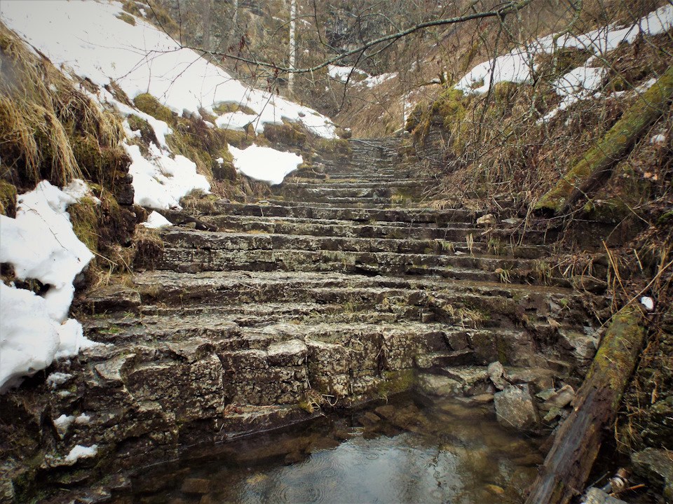 Сухие водопады на реке ай