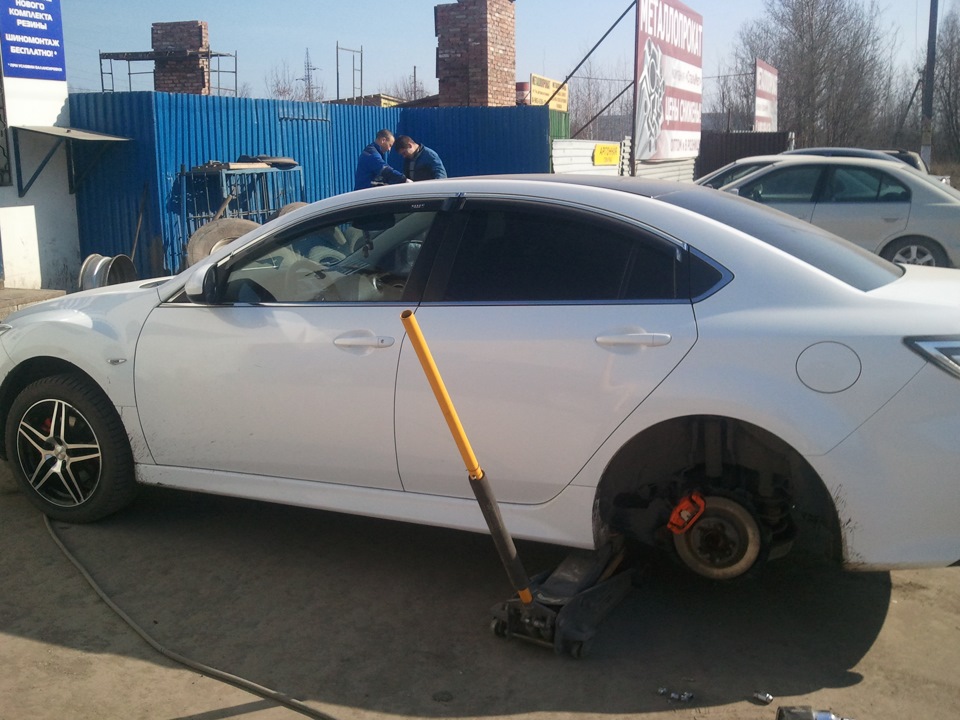 Визит на шиномонтаж — Mazda 6 (2G) GH, 2 л, 2010 года | шины | DRIVE2