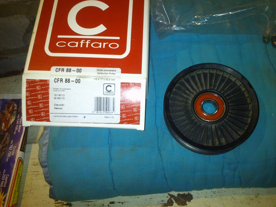 Замена паразитного ролика. — Chevrolet Aveo Sedan (1G), 1,5 л, 2008 ...