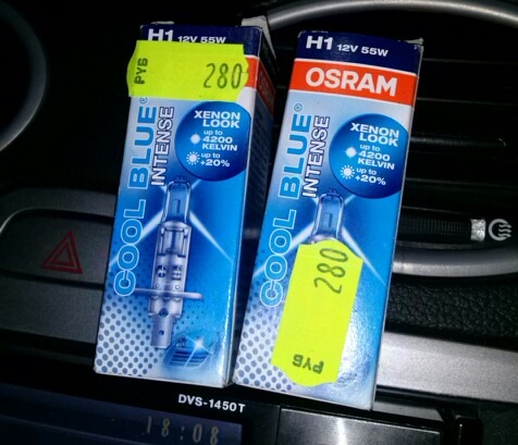 OSRAM Cool Blue intense H1 — Ford Focus Hatchback II, 2009 года ...