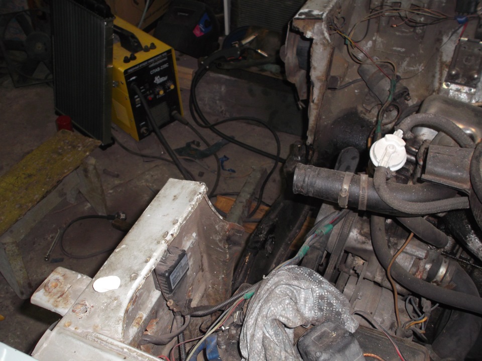 установка радиатора ч2 — Москвич 412, 1,7 л, 1975 года | тюнинг | DRIVE2