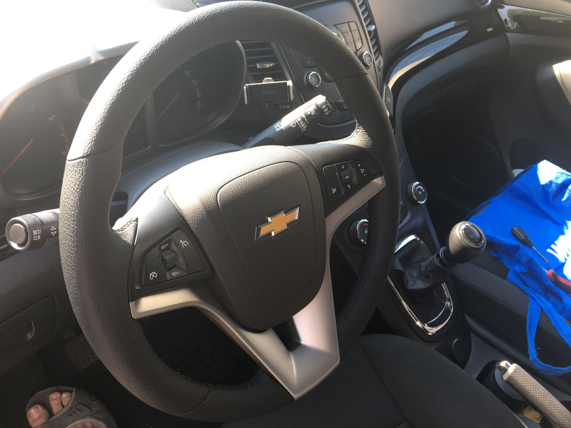 Кожаный руль - Chevrolet Orlando (1G), 1,8 л, 2014 года стайлинг DRIVE2