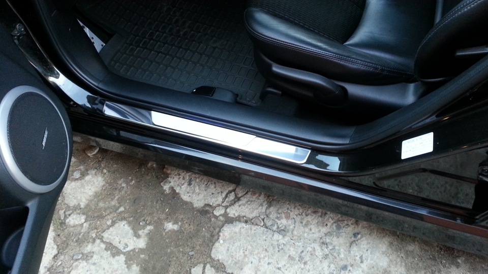 Накладки на пороги — Mazda 6 (2G) GH, 2 л, 2008 года | визит на сервис ...