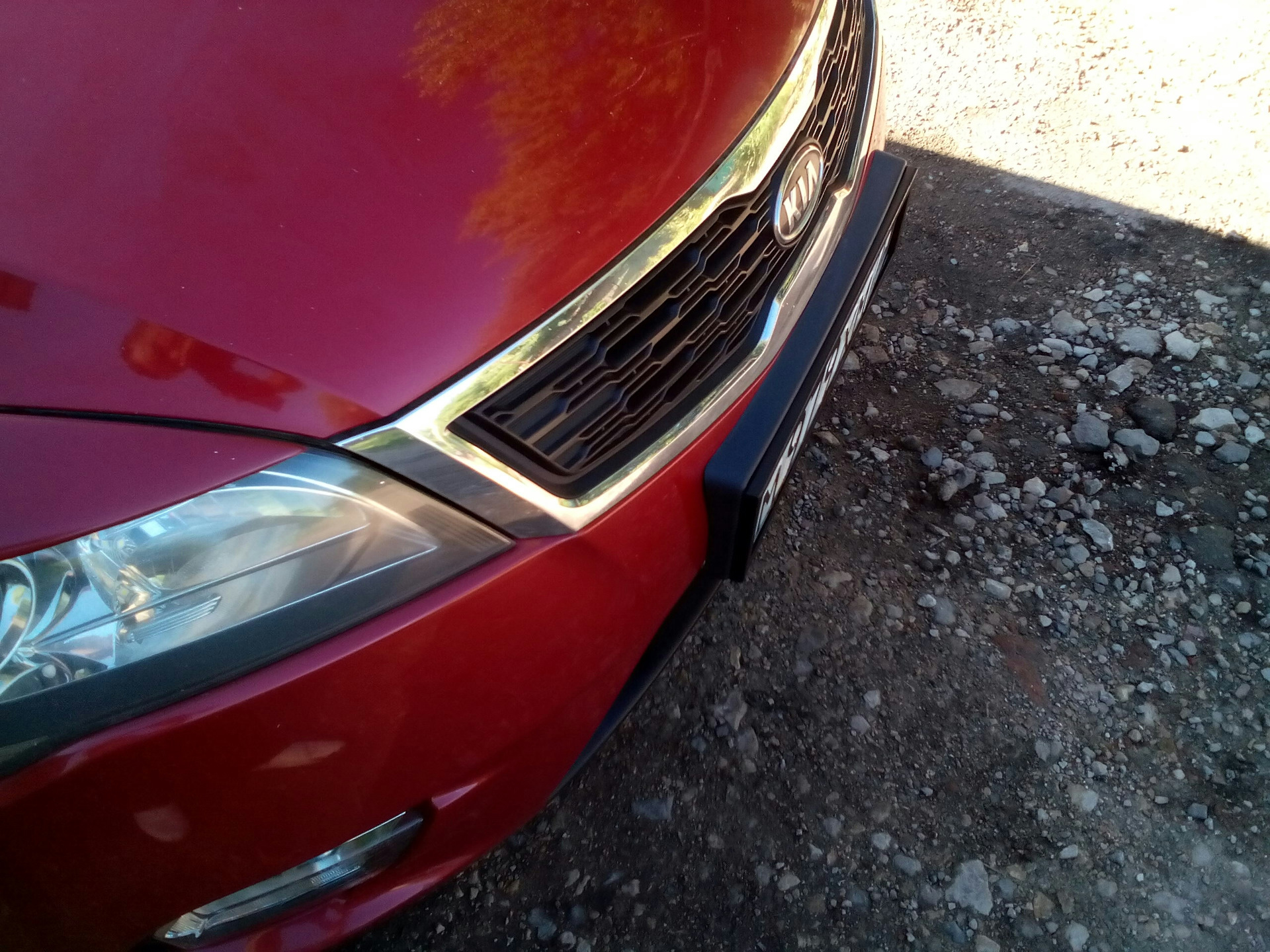 Подиум под номер — KIA Ceed (1G), 1,6 л, 2010 года | аксессуары | DRIVE2