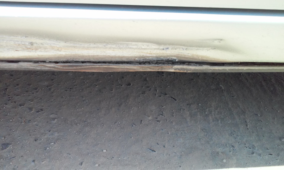 #25 Беда. Замял порог. — Toyota E120, 1,5 л, 2002 года | поломка | DRIVE2