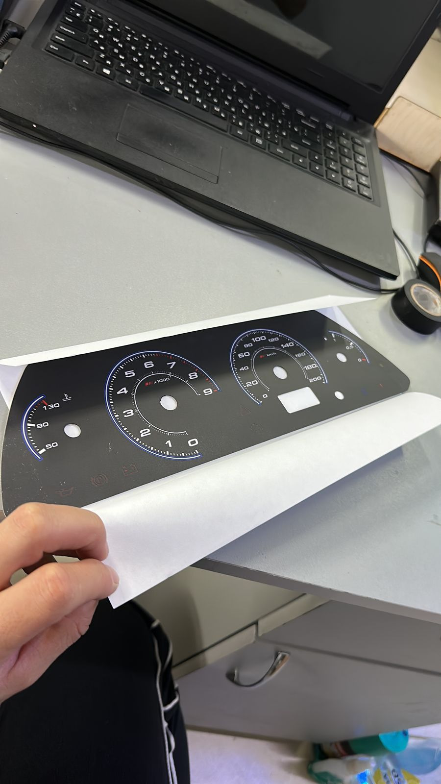 Новая накладка на щиток приборов — Lada 21099, 1,5 л, 2000 года ...