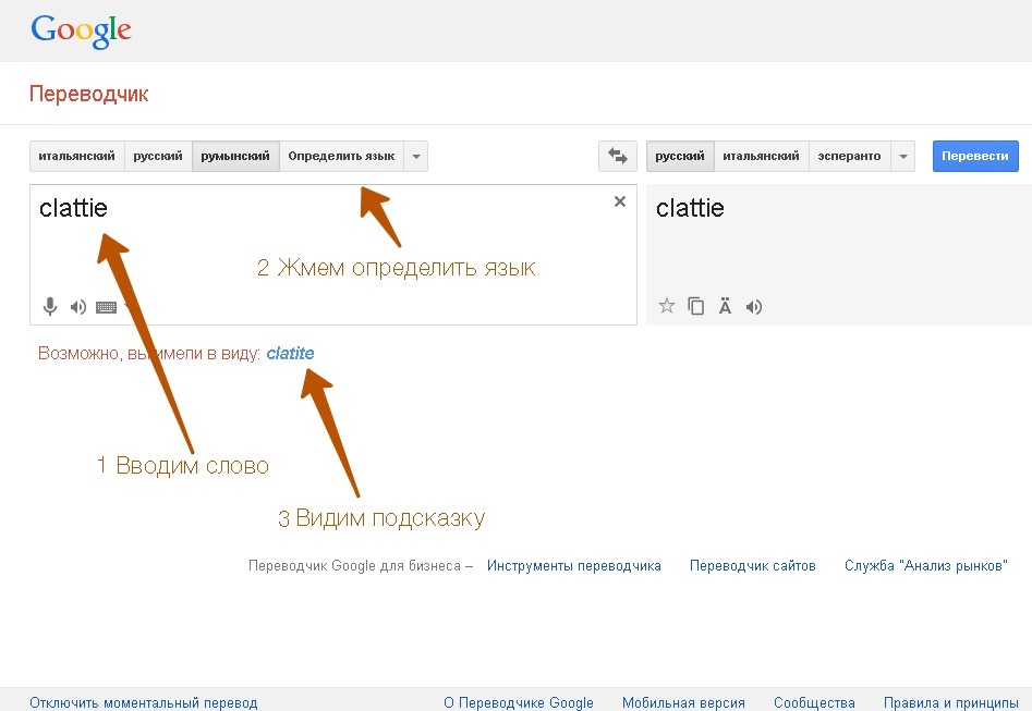 Va перевод с итальянского на русский