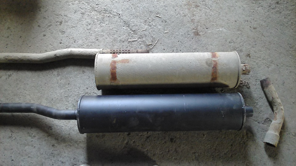 Новый выхлоп — ГАЗ Газель, 2,3 л., 2006 года | своими руками | DRIVE2