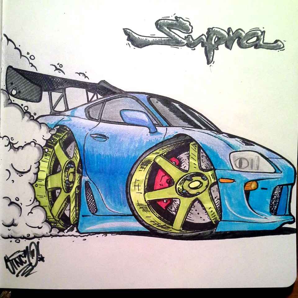 86. Toyota Supra from sketchbook — DRIVE2