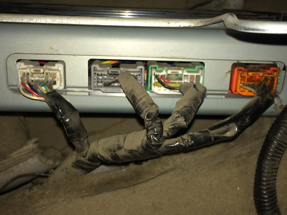 Автозвук, установка гу и подключение процессора к родному усилителю ...