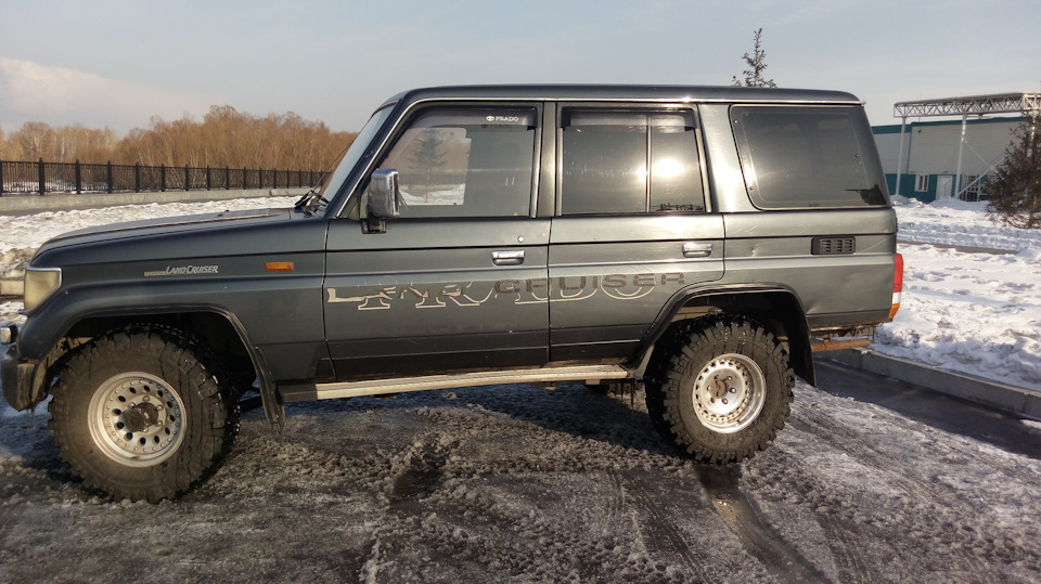 Тонировка. — Toyota Land Cruiser Prado 70-series, 2,4 л, 1993 года ...