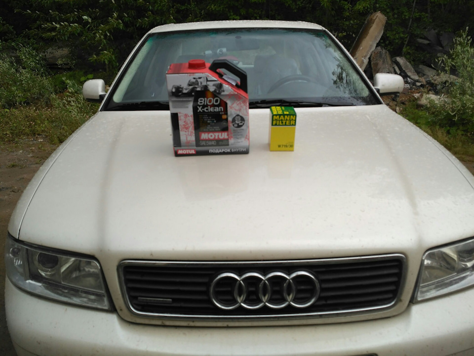 Замена масла(запись для себя) — Audi A4 (B5), 1,8 л, 1997 года ...