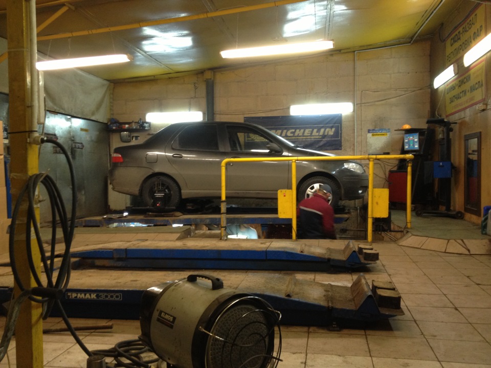 СХОД РАЗВАЛ 3D 1200Р и руль ровный и машину не клонит) — FIAT Albea, 1 ...