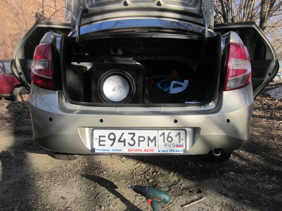 тюнинг №16 (парковочный радар) — Lada Гранта (1G), 1,6 л, 2012 года ...