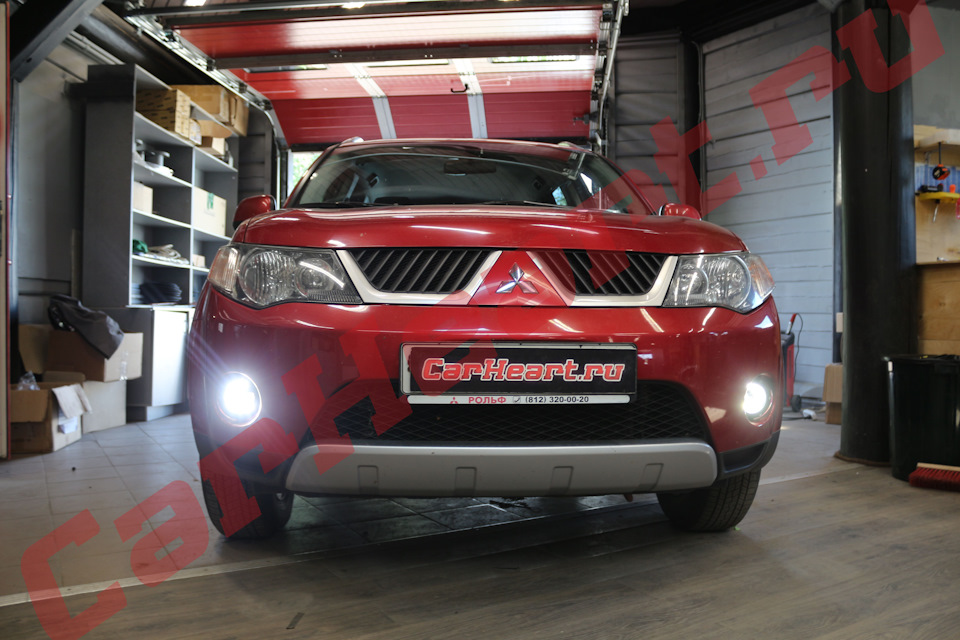 Mitsubishi Outlander XL, установили Osram Led Fog 101 ПТФ — CarHeart на ...
