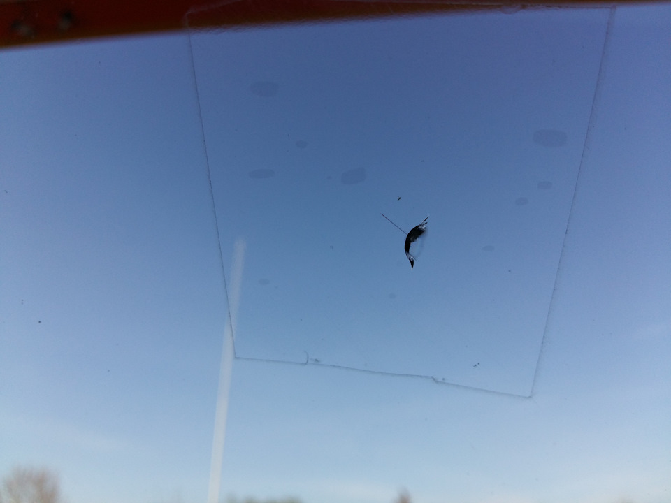 Скол на лобовом стекле. — Hyundai Solaris (2G), 1,6 л, 2017 года ...