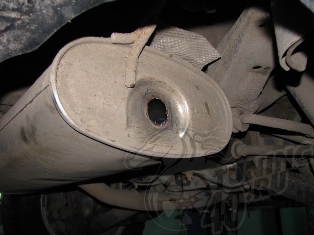 Установка двойного выхлопа — Nissan Qashqai (1G), 2 л, 2008 года ...