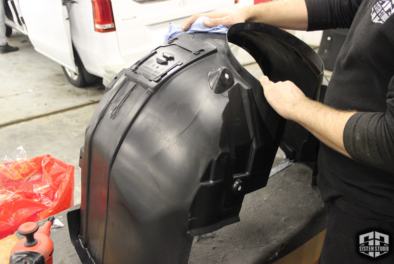 Mercedes V Classe. Шумоизоляция арок снаружи. — System Studio на DRIVE2