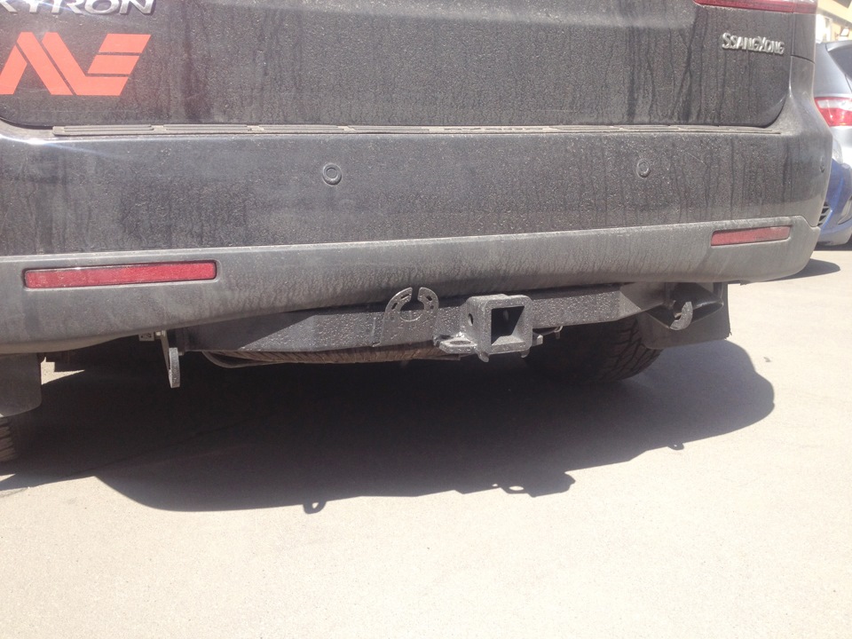 Как установить фаркоп на кайрон 2 видео