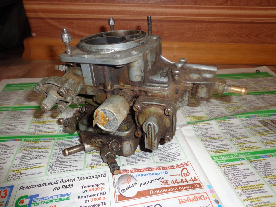 Прочистка Карбюратора — Lada 2103, 1,5 л, 1974 года | фотография | DRIVE2