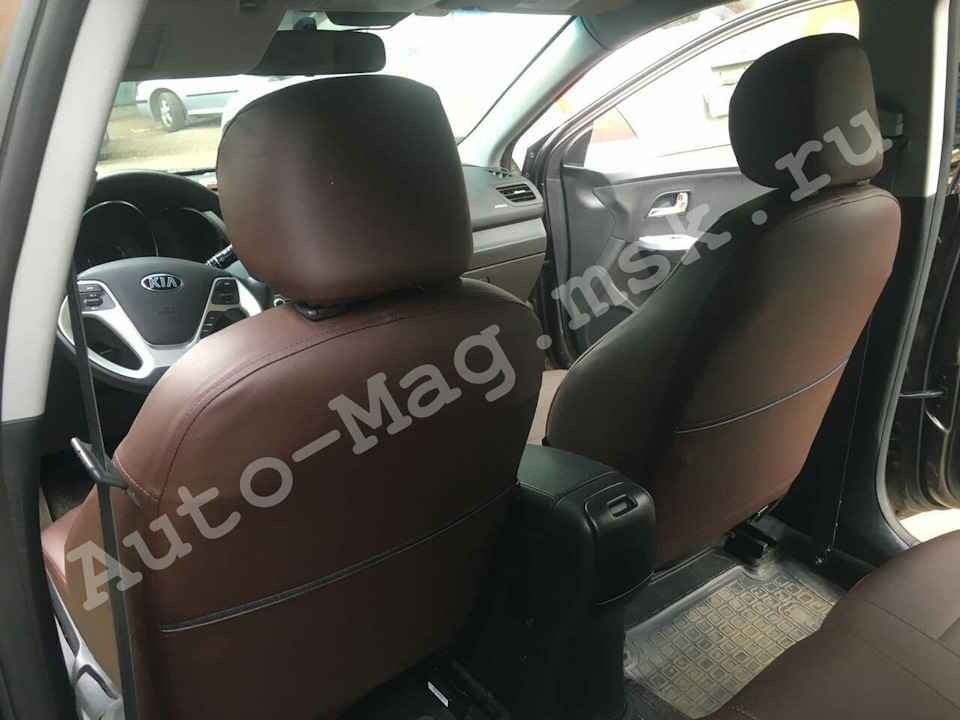 Чехлы на Киа Рио из экокожи | Автопилот — Auto-mag.msk.ru на DRIVE2