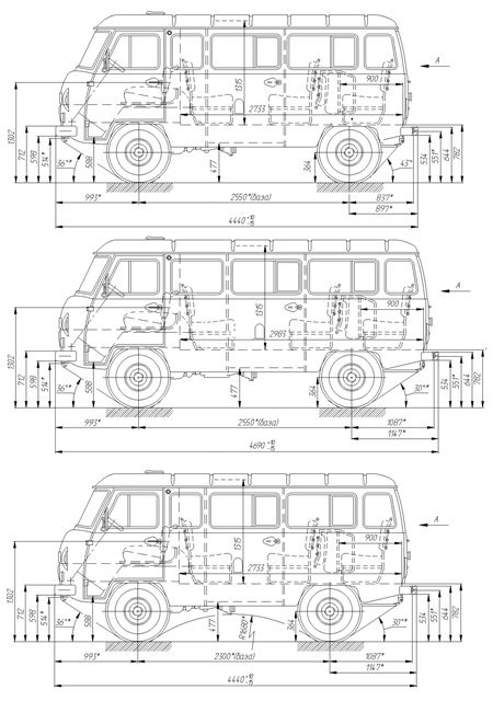 Схема буханки. Габариты кузова УАЗ 2206. УАЗ 452 габариты кузова. УАЗ 2206 длина кузова. Габариты УАЗ Буханка 452.