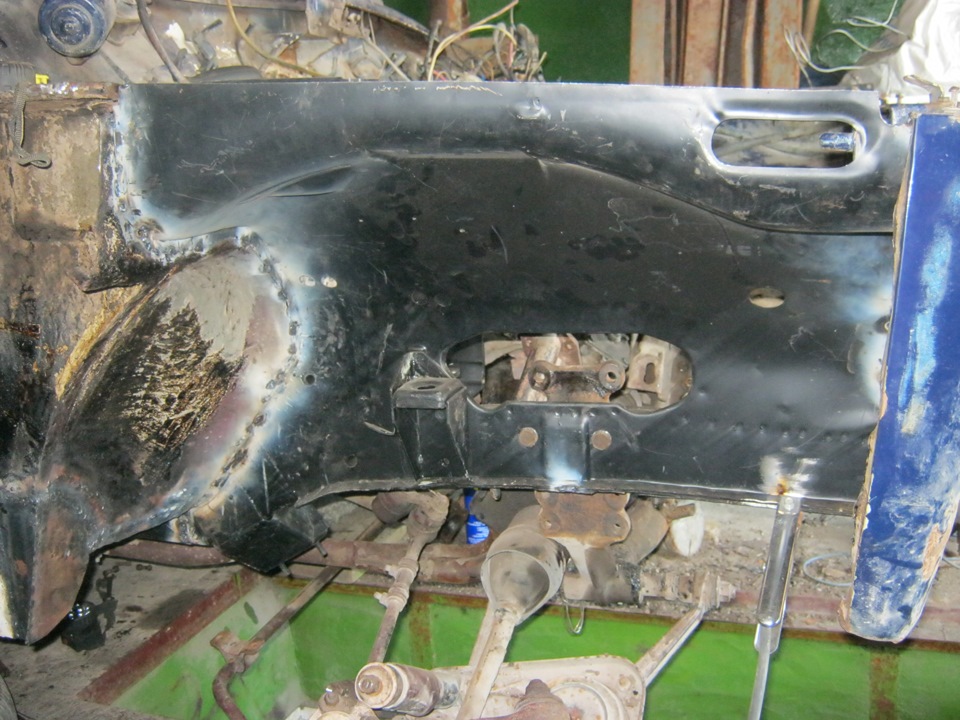 Замена переднего лонжерона в сборе — Lada 4x4 3D, 1,6 л., 1990 года ...