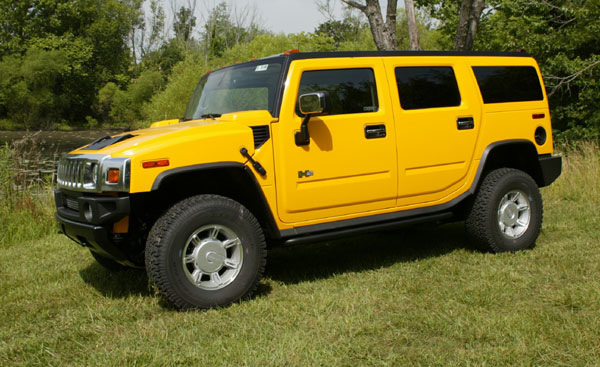 Hummer h2 Yellow