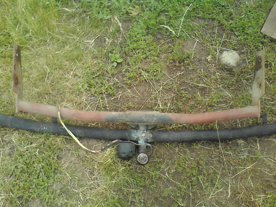 небольшой тюнинг)))или как скрестить фаркоп и нормо трубу под бампером ...