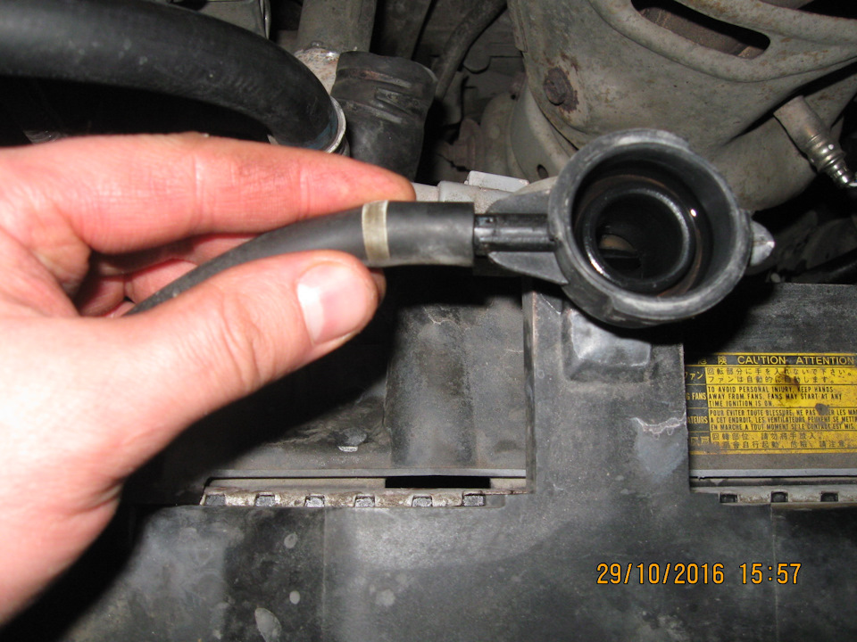 По белой полоске был впоследствии обрезан (растянулся от времени) — Toyota Camry (XV30)