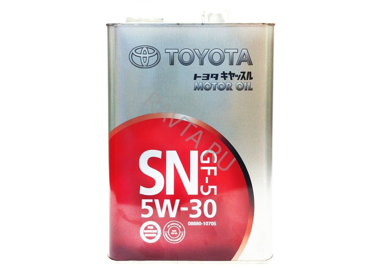Масло sn gf 5 5w 30. Toyota 5w-30 SN gf-5. Toyota Motor Oil SN\gf-5 SAE 5w30. Toyota Motor Oil SN/gf-5 SAE 5w30 4л 08880-10705. Toyota SN/gf-5 5w-30 4л.