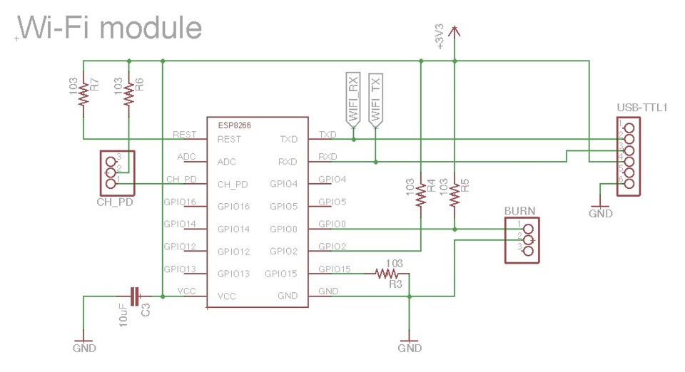 Esp8266 схема включения