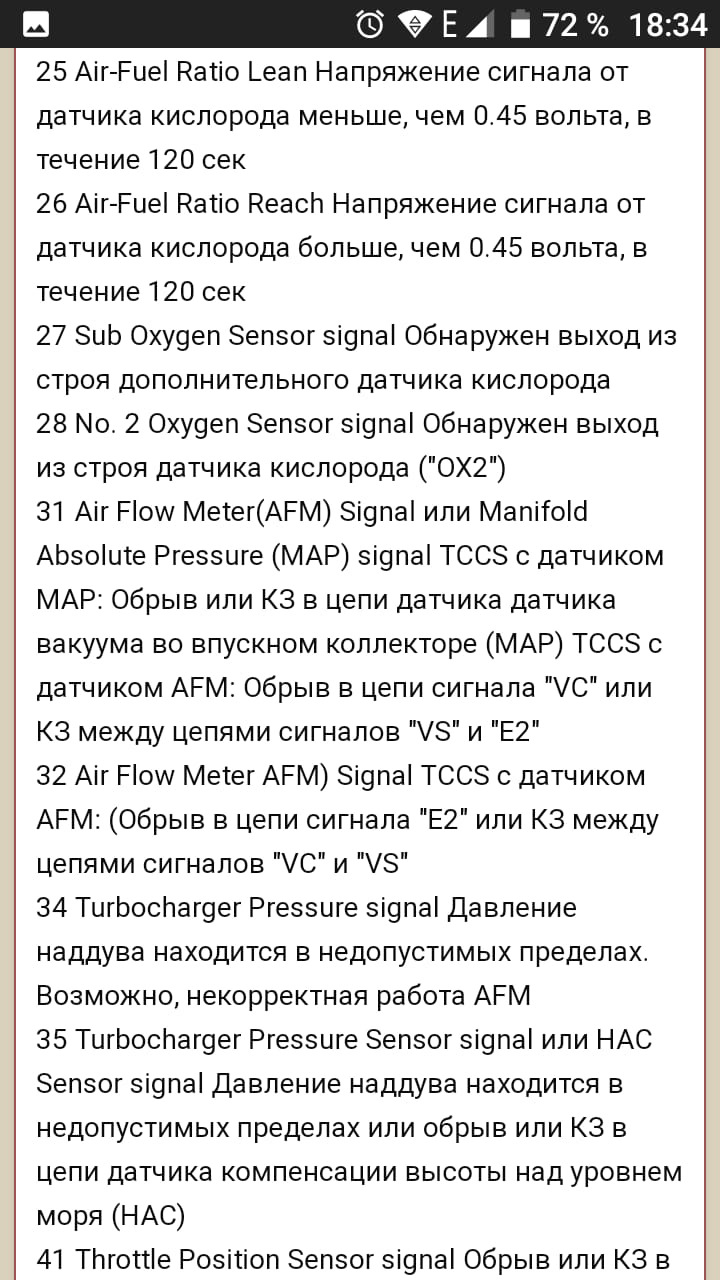 Ошибки на тойота фортунер
