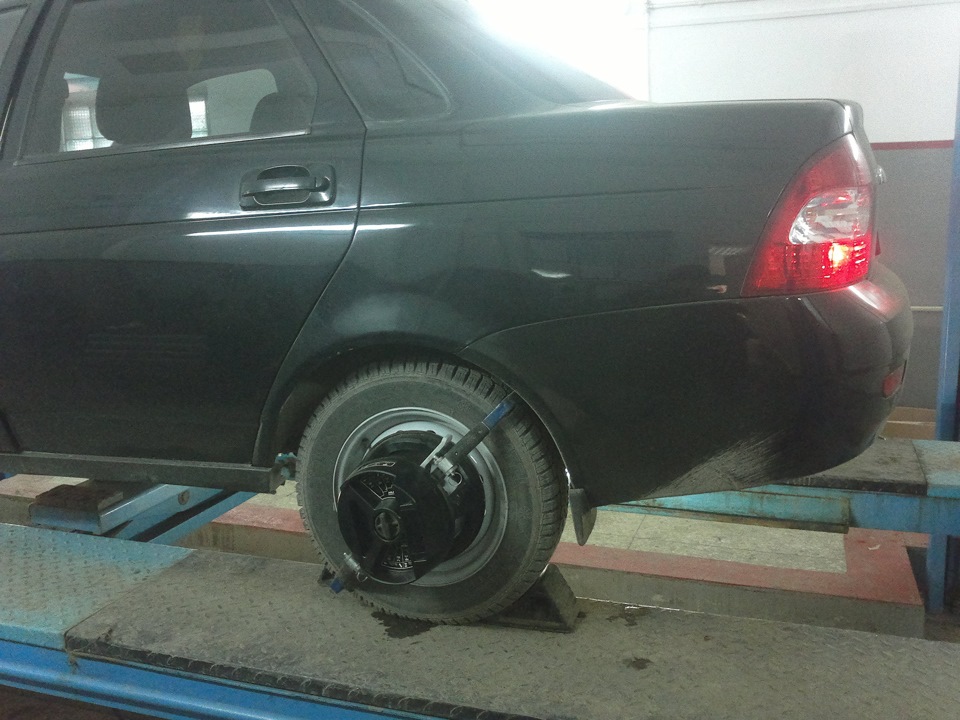 Развал Схождение — Lada Приора седан, 1,6 л, 2008 года | своими руками ...