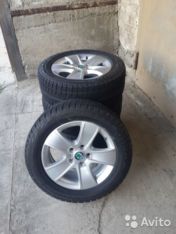 Продам шины с дисками в сборе 215/55R16 ПРОДАНО — Skoda Octavia A5 Mk2 ...
